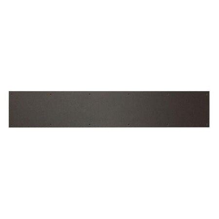 Brass Accents 8 in. x 34 in. Kick Plate Oil Rubbed Bronze Powder Coated Screw Mount A09-P0834-613KP
